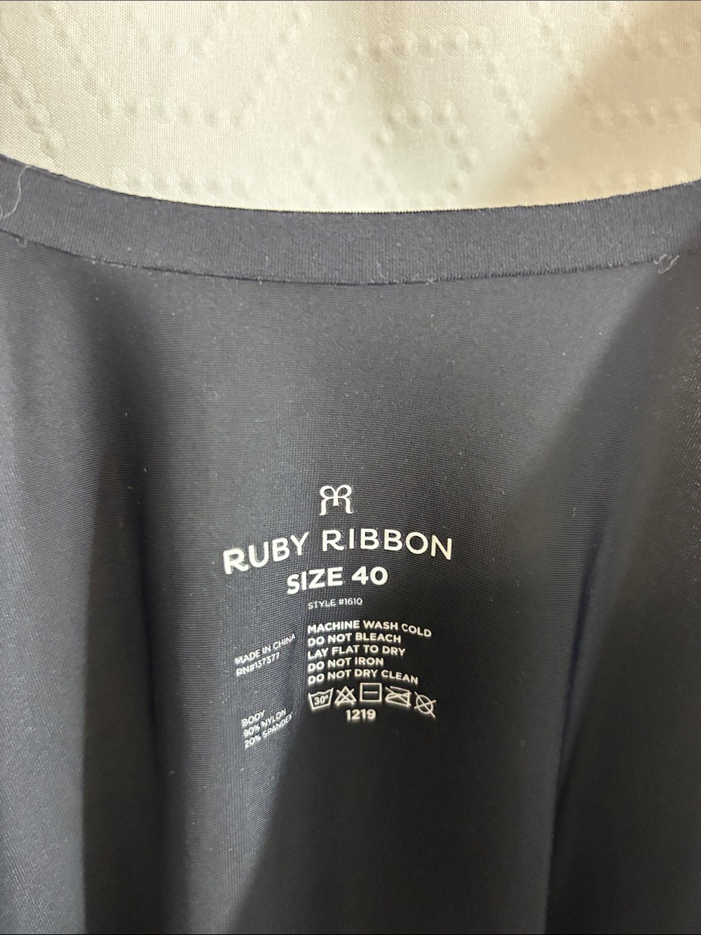 Ruby Ribbon Black Cami size 40 - Picture 5 of 6